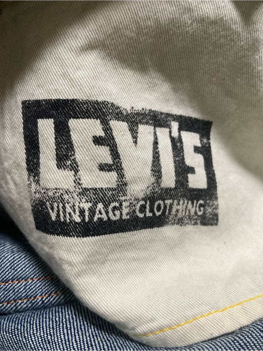 Levi's Vintage Clothing 1950s 701 Jeans High Rise Straight Selvedge Dark Indigo - Picture 7 of 16